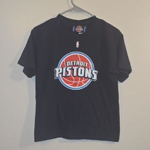 NBA Detroit Pistons Black Short Sleeve Tee Vintage